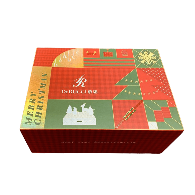 Custom Magnetic Cardboard Box Christmas Gift Box Lights Packaging Paper Box