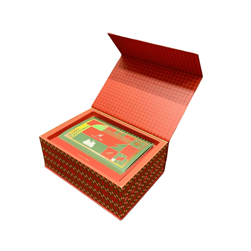 Custom Magnetic Cardboard Box Christmas Gift Box Lights Packaging Paper Box