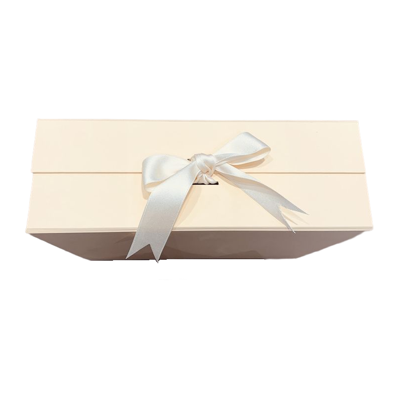 Custom Pink Shipping Boxes Gift Box Magnetic Ribbon Flat Fold Cardboard Gift Box For Clothes Shoes