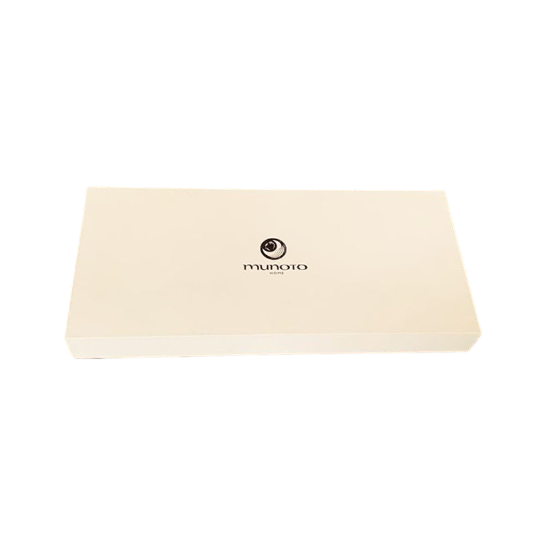 Custom Logo Printed Rigid Cardboard Lid And Base Box Packaging Luxury White Gift Box