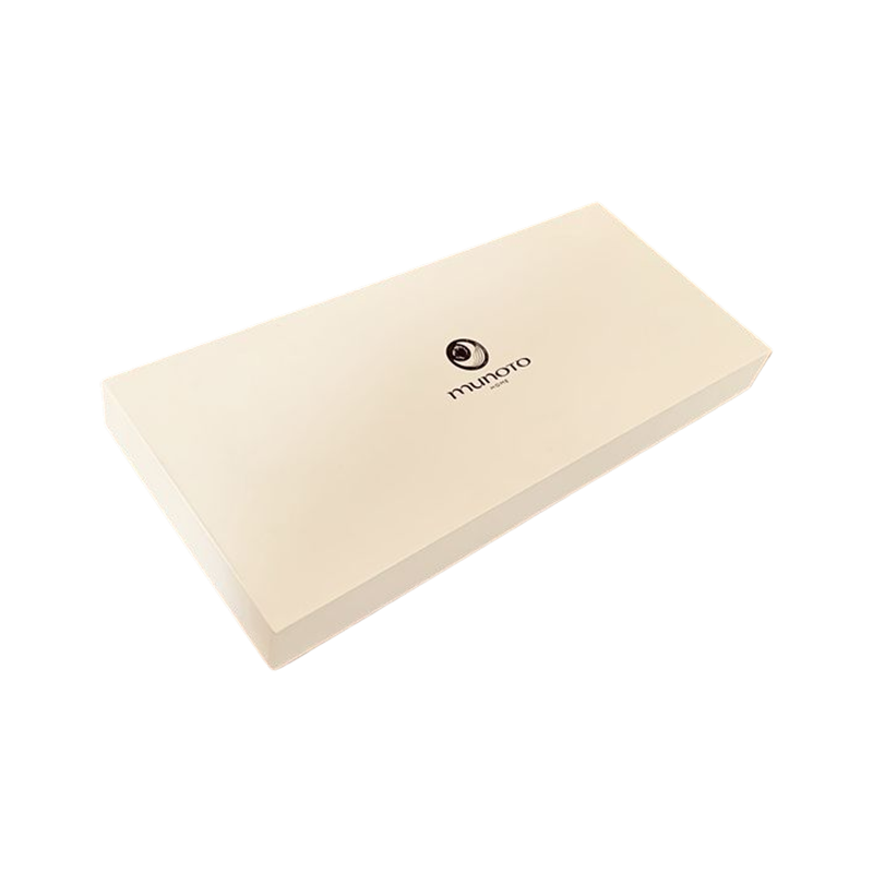 Custom Logo Printed Rigid Cardboard Lid And Base Box Packaging Luxury White Gift Box