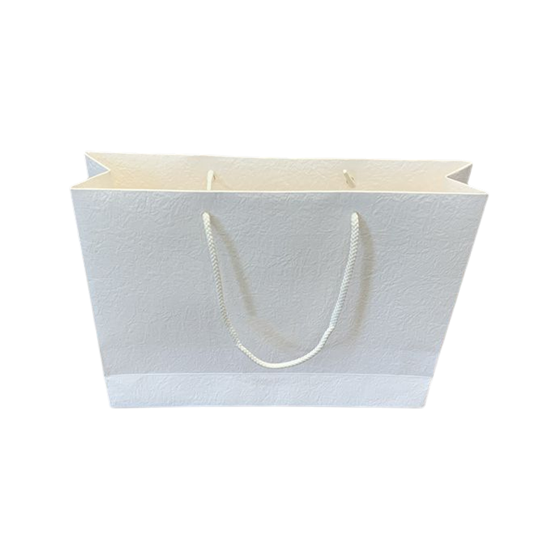 Custom Printed Your Own Logo White Gift Craft Shopping Paper Bag With Handles