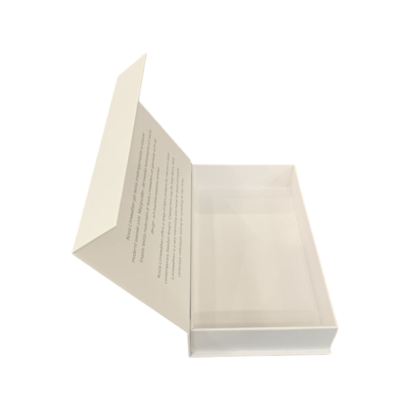 Custom Printing Luxury White Packaging Paper Boxes Magnetic Box Flip Lid Gift Box