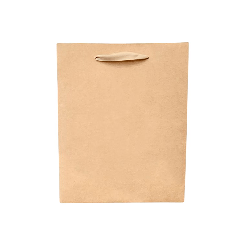 Custom Printed Your Own Logo White Brown Kraft Gift Craft Shopping Paper Bag With Handles