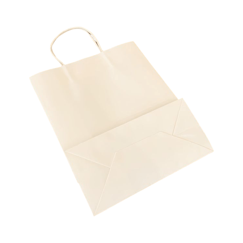 Custom Printed Your Own Logo White Brown Kraft Gift Craft Shopping Paper Bag With Handles