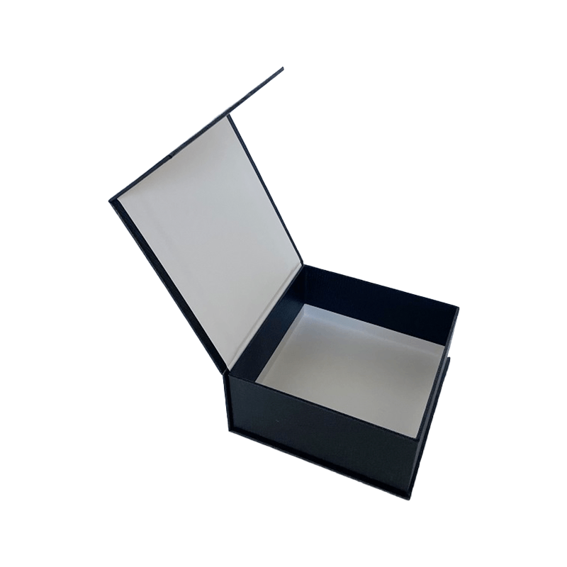 Cheap luxury black cardboard gift box logo book shaped rigid box for jewelry watch