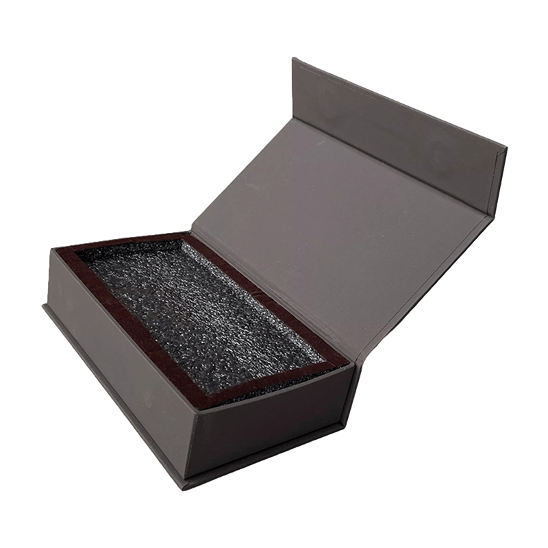 Custom packaging gift box Book Shape Black Magnetic box Kraft paper Jewelry box