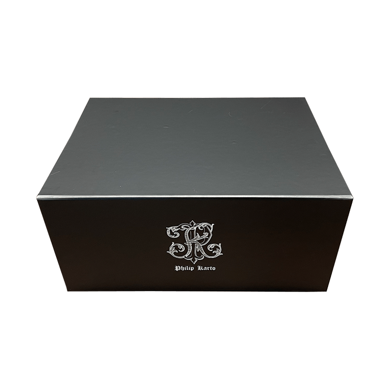 Custom Logo Luxury Flat Fold Cardboard Gift Box Packaging Large Black Cardboard Boxes For Clothing