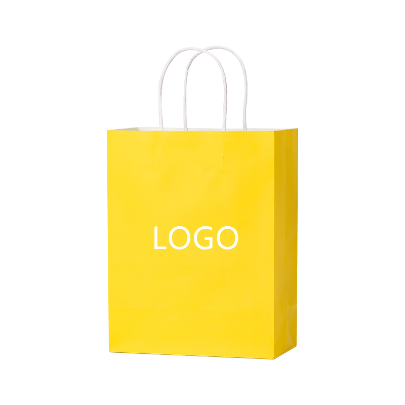 Custom Kraft Paper Bags Milk Tea Takeaway Packaging Tote Bags Gift Packaging Shopping Bags With Logo