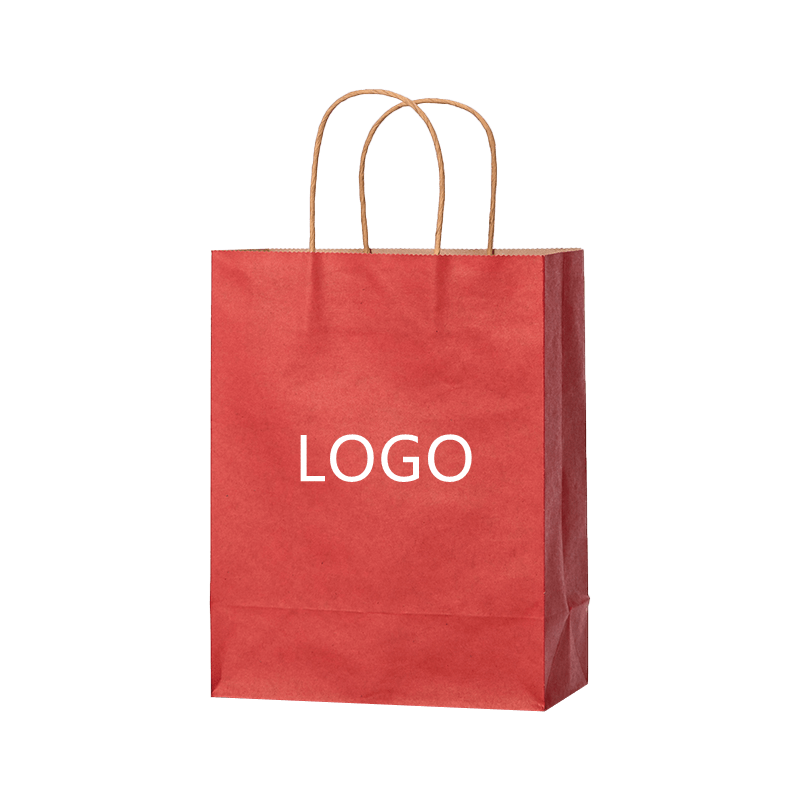 Custom Kraft Paper Bags Milk Tea Takeaway Packaging Tote Bags Gift Packaging Shopping Bags With Logo