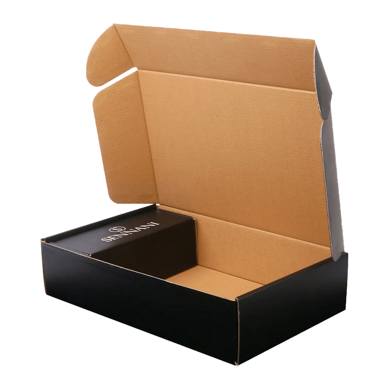 Black folding carton