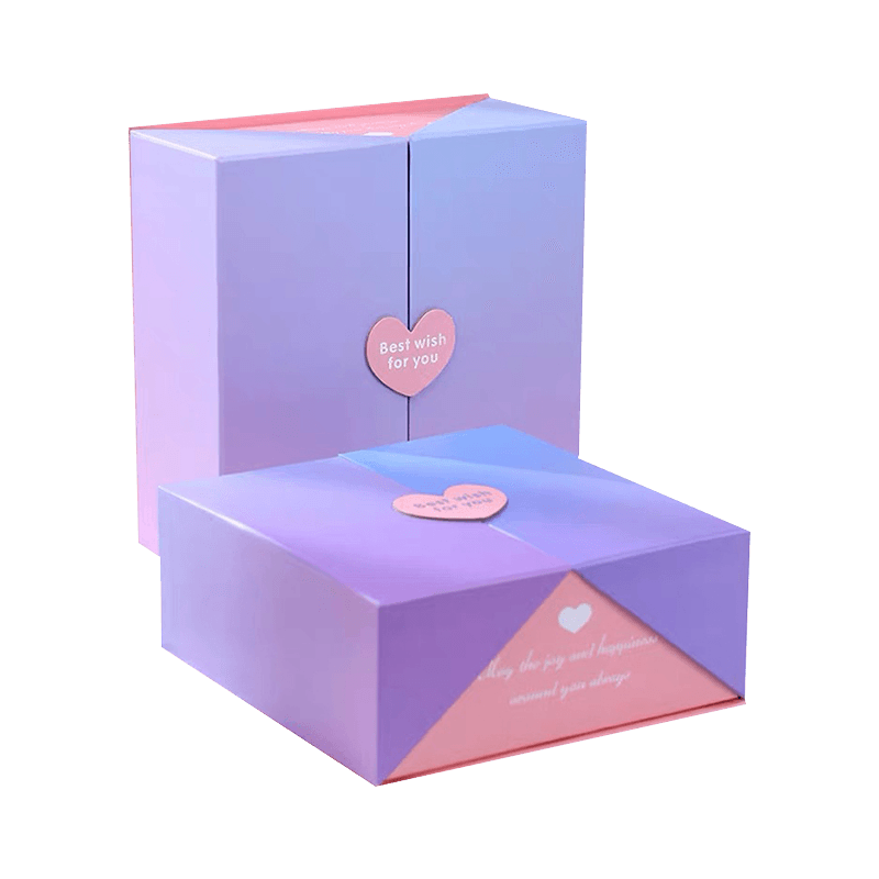 Wholesale Christmas Gift Box Custom Wedding Double Door Opening Box Cosmetic Perfume Packaging Paper Box