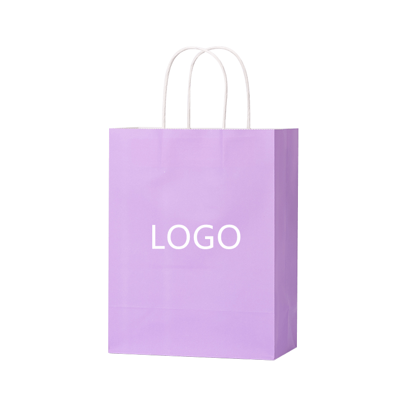 Custom Colored Kraft Paper Bags Promotional Paper Bags Takeaway Packaging Bags